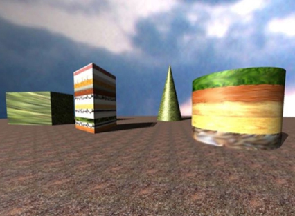 StriatedDirtSculptures